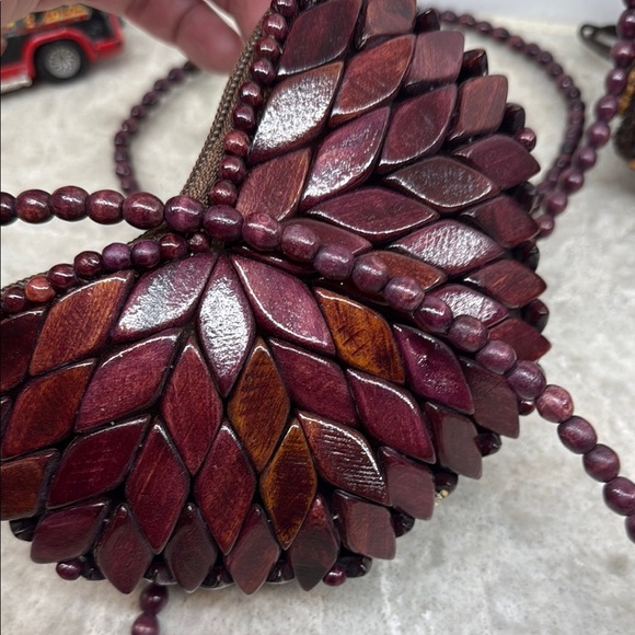 Two Handmade Colorful Beaded Women's Bags - Picture 4 of 13